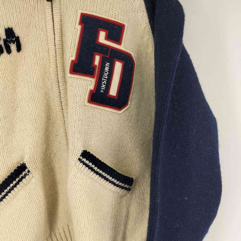 ファーストダウン FIRST DOWN ジップアップカウチンニットカーディガン メンズ import:L